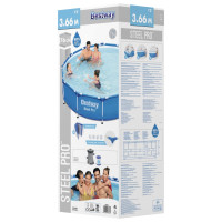 Produktbild för Bestway Pool med ram Steel Pro 366x76 cm