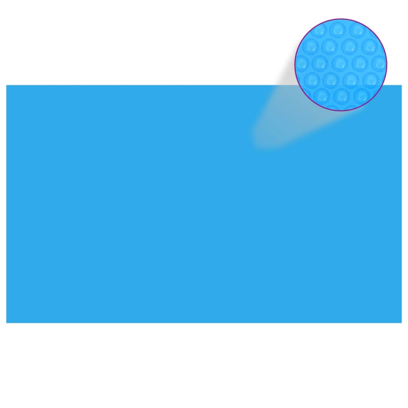 Produktbild för Rektangulärt poolskydd 1000x600 cm PE blå