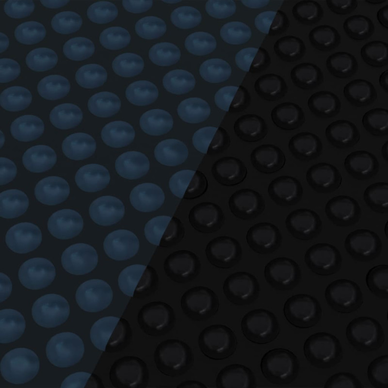 Produktbild för Värmeduk för pool PE 300 cm svart och blå
