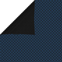 Produktbild för Värmeduk för pool PE 549x274 cm svart och blå