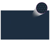 Miniatyr av produktbild för Värmeduk för pool PE 1000x600 cm svart och blå