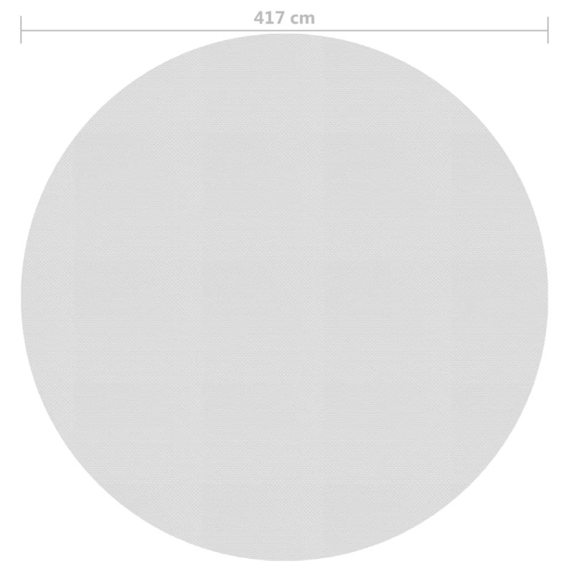 Produktbild för Värmeduk för pool PE 417 cm grå