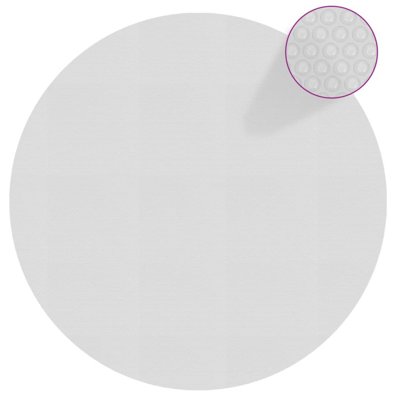 Produktbild för Värmeduk för pool PE 455 cm grå