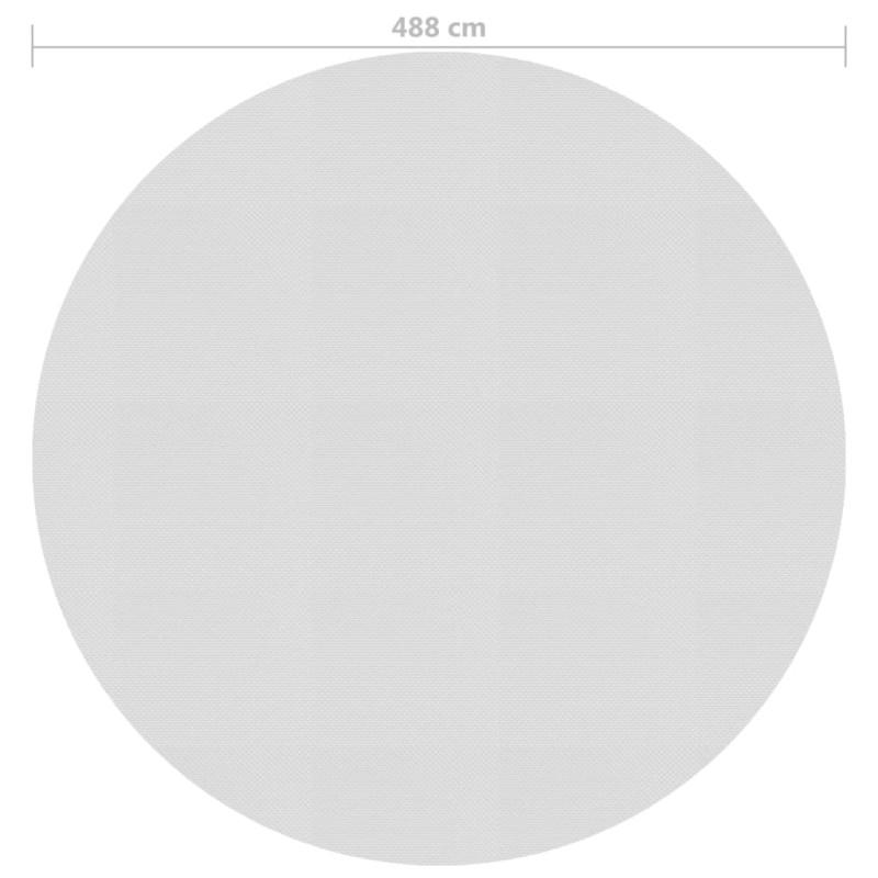Produktbild för Värmeduk för pool PE 488 cm grå