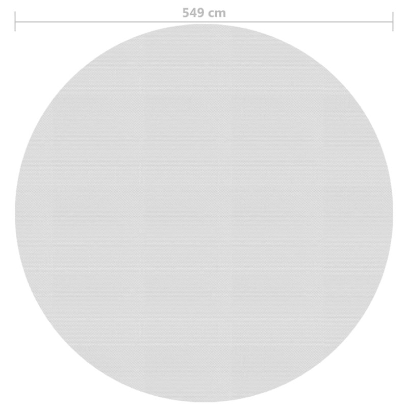 Produktbild för Värmeduk för pool PE 549 cm grå