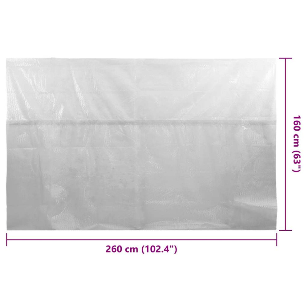 Produktbild för Värmeduk för pool PE 260x160 cm grå
