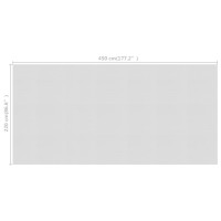 Miniatyr av produktbild för Värmeduk för pool PE 450x220 cm grå