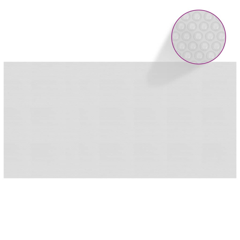 Produktbild för Värmeduk för pool PE 732x366 cm grå