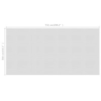Miniatyr av produktbild för Värmeduk för pool PE 732x366 cm grå