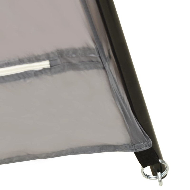 Produktbild för Pooltält tyg 500x433x250 cm grå