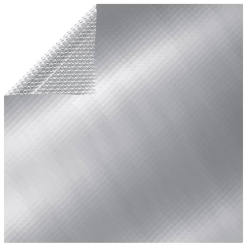 vidaXL Värmeduk för pool PE rektangulär 6x4 m silver