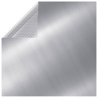 Produktbild för Poolskydd silver 260x160 cm PE