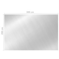 Produktbild för Poolskydd silver 300x200 cm PE