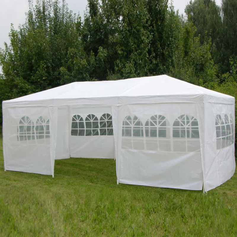 Produktbild för HI Paviljong med sidoväggar 3x6 m vit