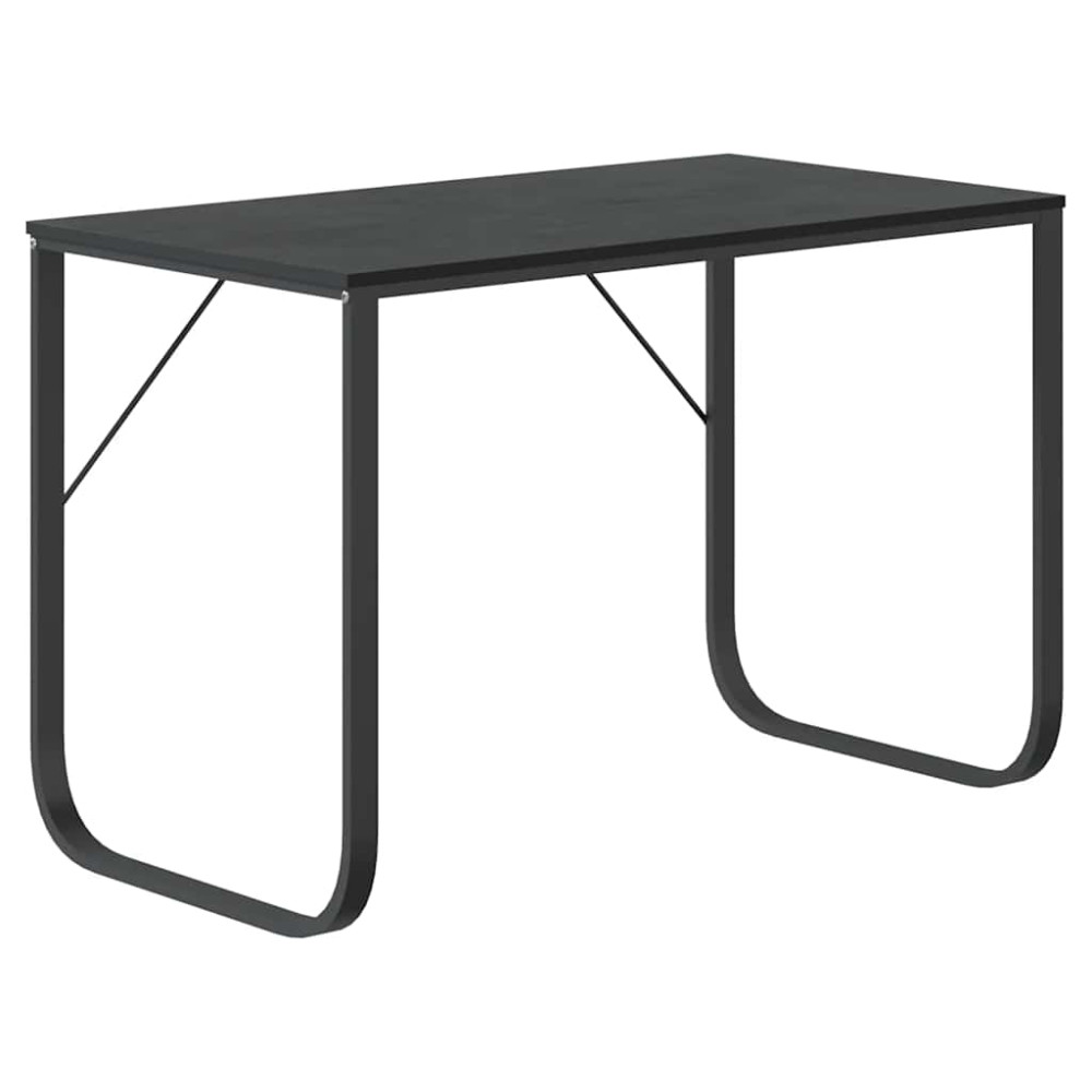 Produktbild för Datorbord svart 110x60x73 cm spånskiva