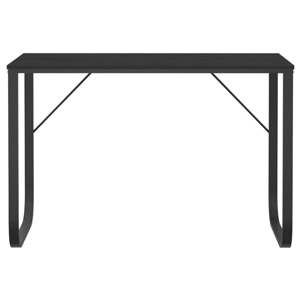 Produktbild för Datorbord svart 110x60x73 cm spånskiva