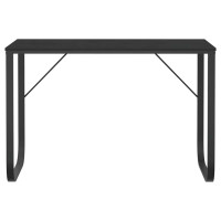 Produktbild för Datorbord svart 110x60x73 cm spånskiva