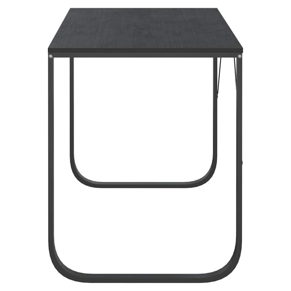 Produktbild för Datorbord svart 110x60x73 cm spånskiva