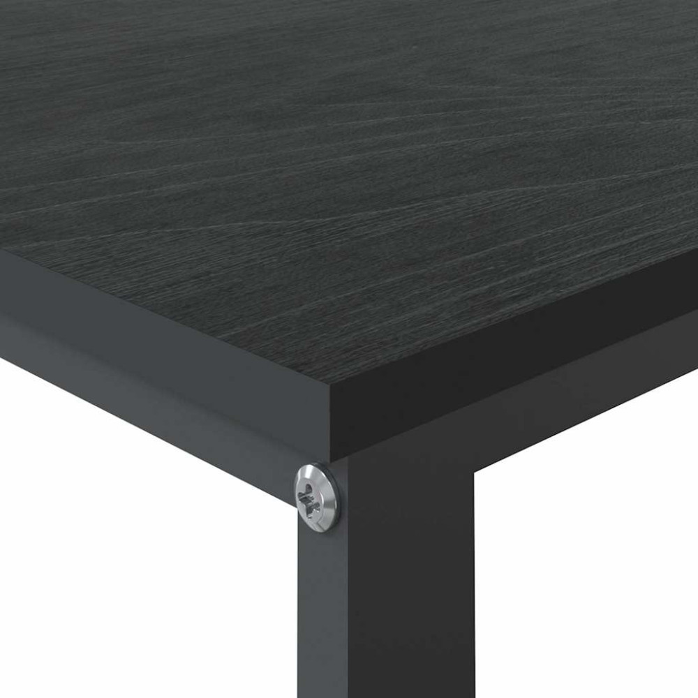 Produktbild för Datorbord svart 110x60x73 cm spånskiva