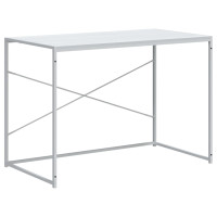 Produktbild för Datorbord vit 110x60x70 cm spånskiva