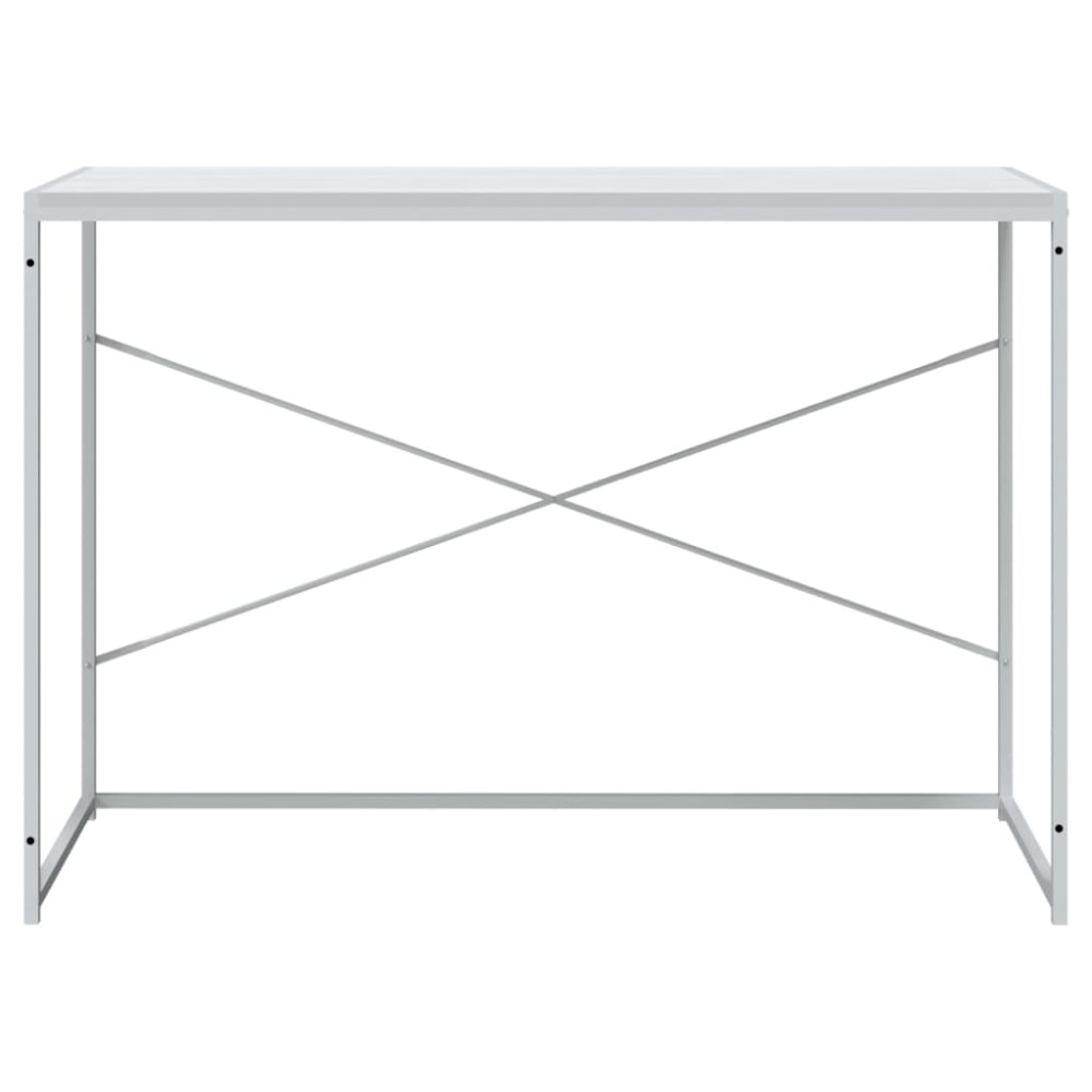 Produktbild för Datorbord vit 110x60x70 cm spånskiva
