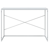 Produktbild för Datorbord vit 110x60x70 cm spånskiva