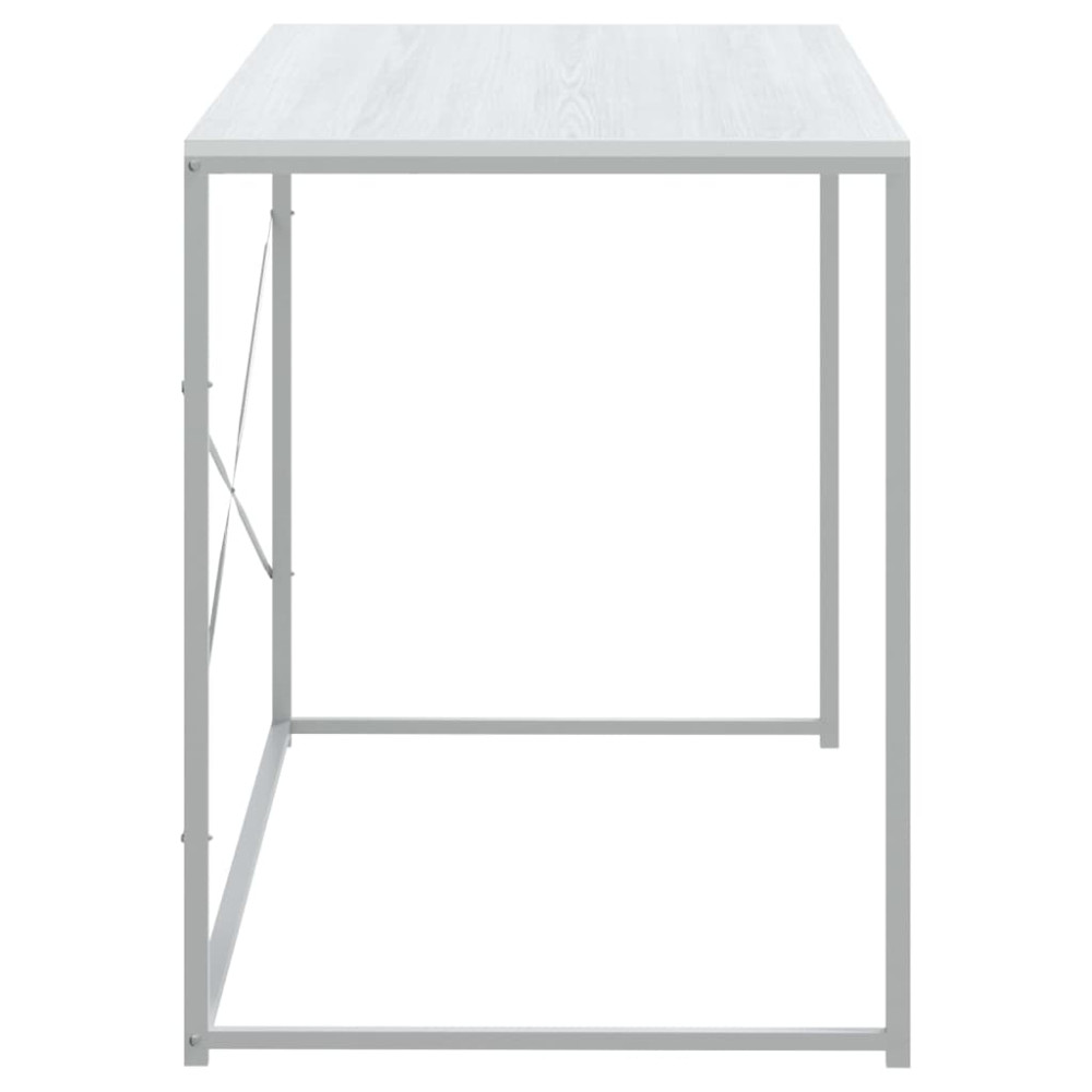 Produktbild för Datorbord vit 110x60x70 cm spånskiva