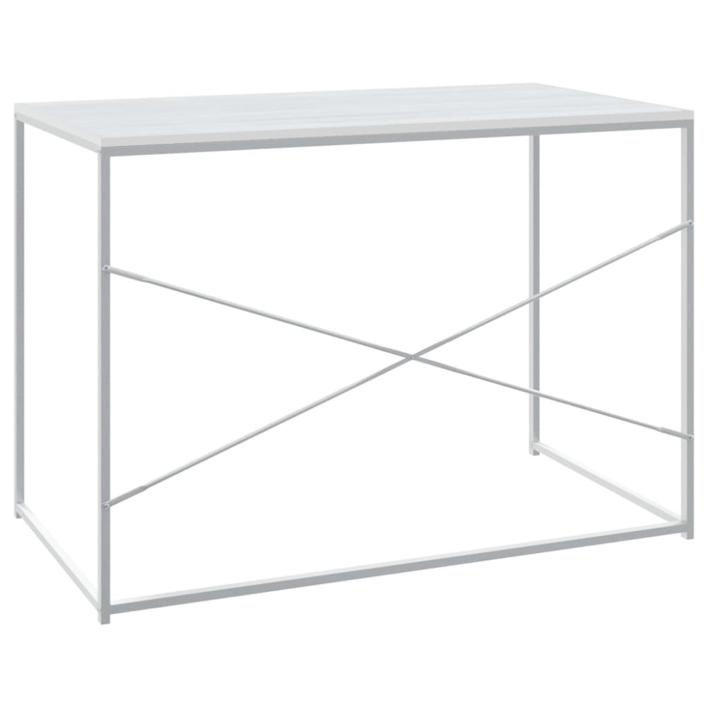 Produktbild för Datorbord vit 110x60x70 cm spånskiva