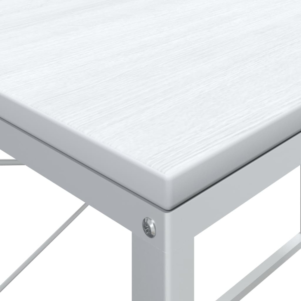 Produktbild för Datorbord vit 110x60x70 cm spånskiva