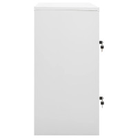 Produktbild för Förvaringsskåp 5 st ljusgrå och grön 90x45x92,5 cm stål