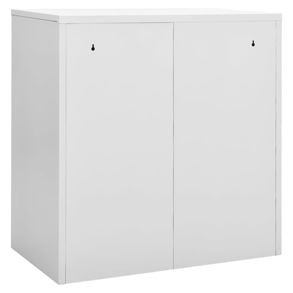 Produktbild för Förvaringsskåp 5 st ljusgrå och grön 90x45x92,5 cm stål