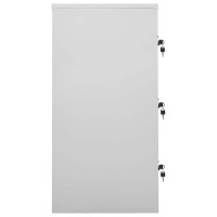 Produktbild för Förvaringsskåp 5 st ljusgrå och blå 90x45x92,5 cm stål