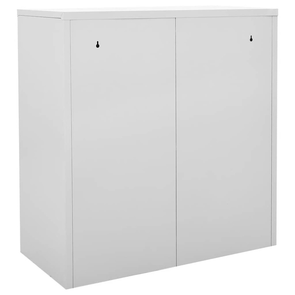 Produktbild för Förvaringsskåp 5 st ljusgrå och blå 90x45x92,5 cm stål