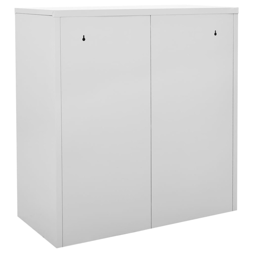Produktbild för Förvaringsskåp 5 st ljusgrå och grön 90x45x92,5 cm stål