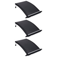 Miniatyr av produktbild för Välvd solpanel för pool 3 st 110x65 cm