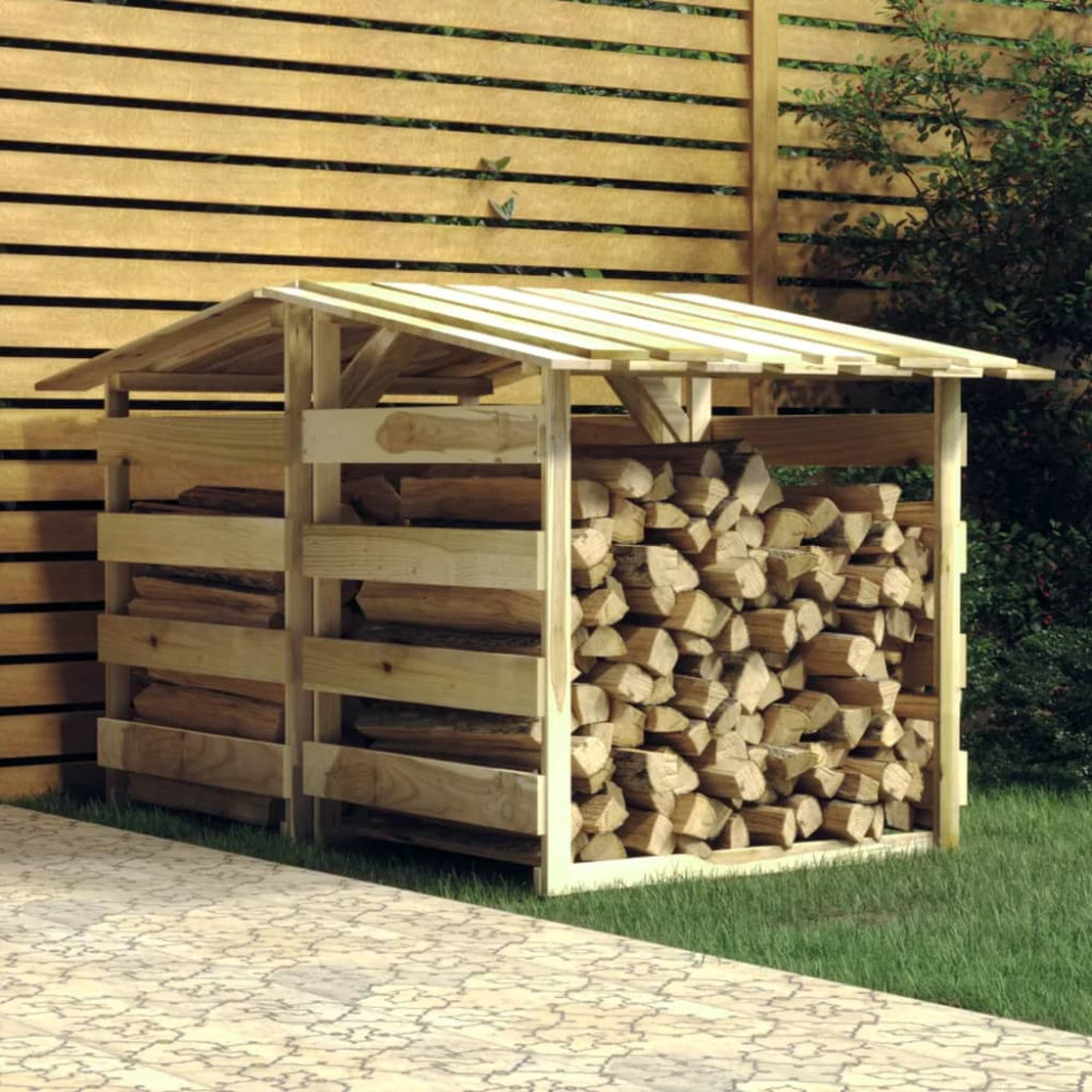 Produktbild för Pergola med tak 2 delar 100x90x100 cm impregnerad furu