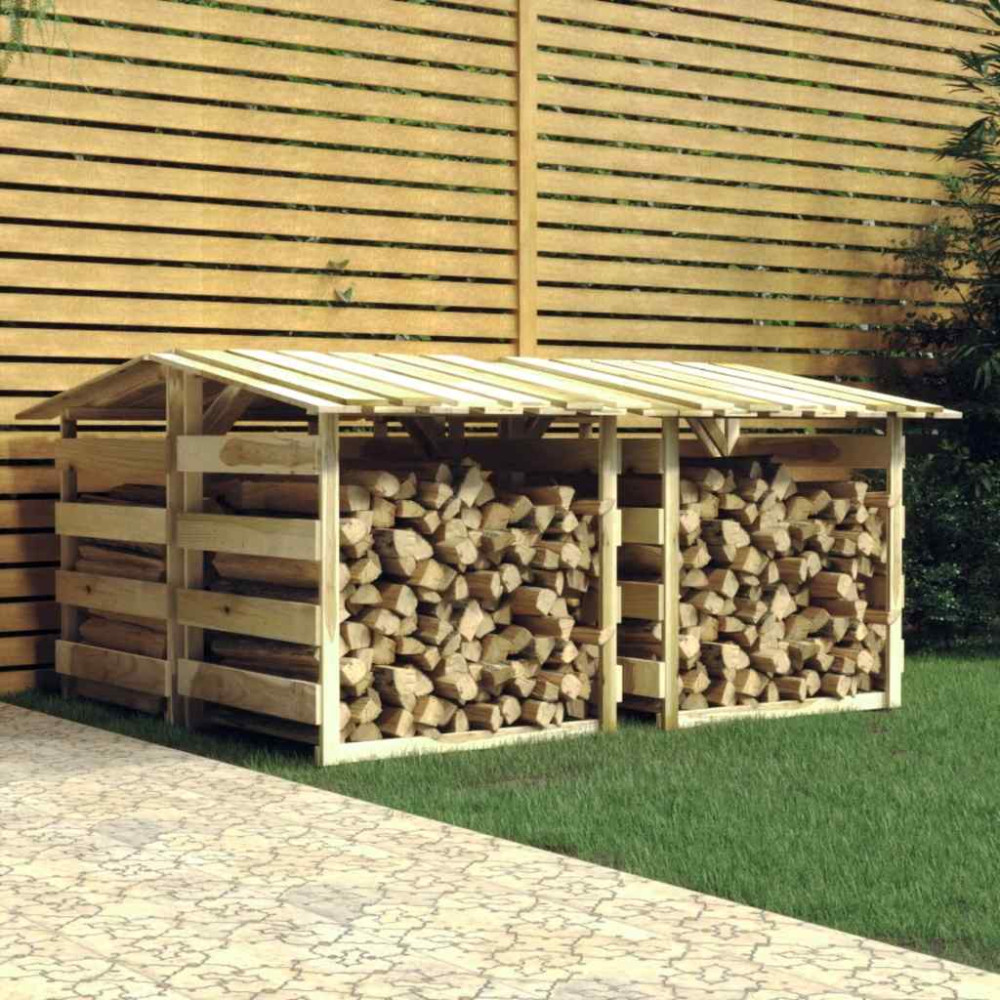 Produktbild för Pergola med tak 4 delar 100x90x100 cm impregnerad furu