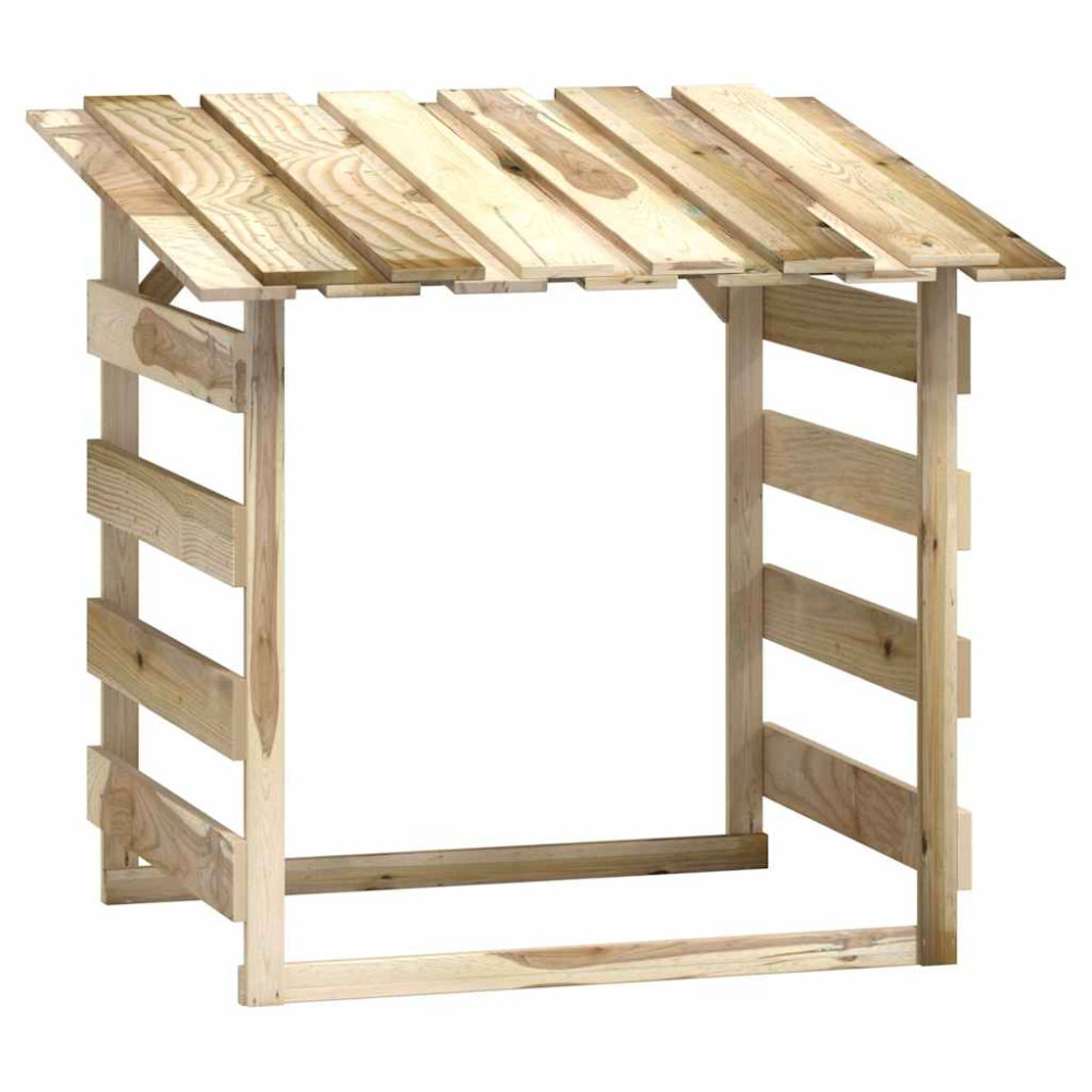 Produktbild för Pergola med tak 4 delar 100x90x100 cm impregnerad furu