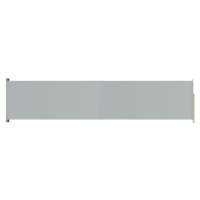 Miniatyr av produktbild för Infällbar sidomarkis 140x600 cm grå