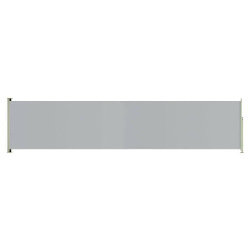Produktbild för Infällbar sidomarkis 140x600 cm grå