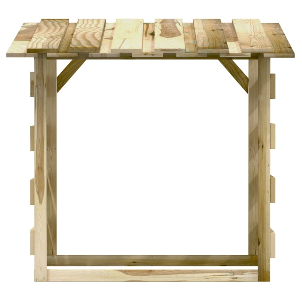 Produktbild för Pergola med tak 100x90x100 cm impregnerad furu
