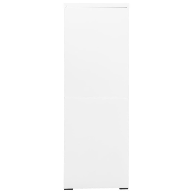 Produktbild för Dokumentskåp vit 90x46x134 cm stål