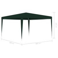 Produktbild för Professionellt partytält 4x4 m grön 90 g/m²