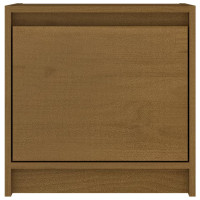 Miniatyr av produktbild för Sängbord honungsbrun 40x30,5x40 cm massiv furu