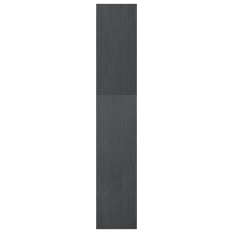 Produktbild för Bokhylla/rumsavdelare grå 40x30x167,5 cm massiv furu