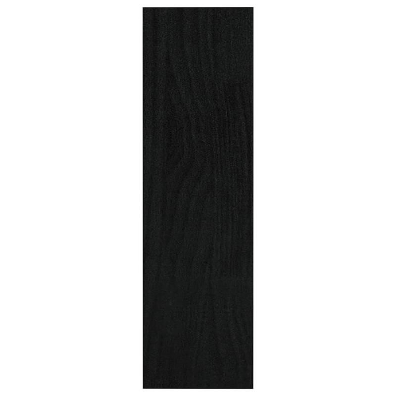 Produktbild för Bokhylla/Rumsavdelare svart 100x30x103 cm furu