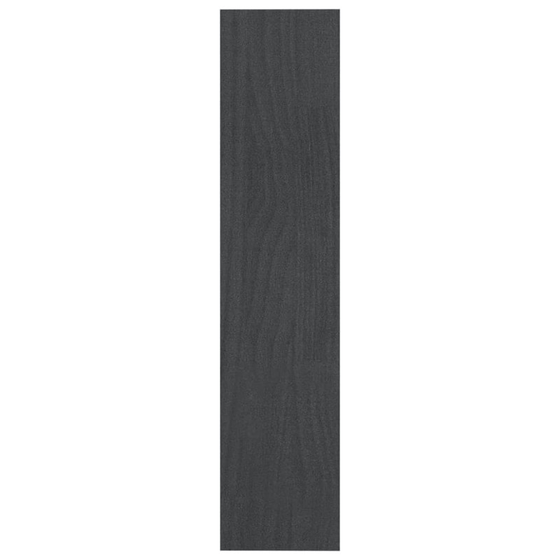 Produktbild för Bokhylla/Rumsavdelare grå 100x30x135,5 cm furu