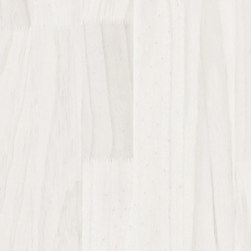 Produktbild för Soffbord vit 110x50x33,5 cm massiv furu