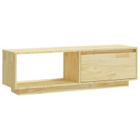 Produktbild för Tv-bänk 110x30x33,5 cm massiv furu