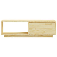 Produktbild för Tv-bänk 110x30x33,5 cm massiv furu